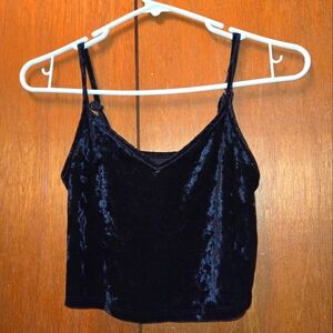 Black Velvet Cami Top